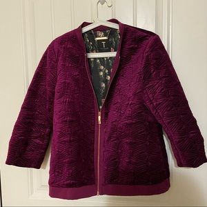 Ted Baker Purple Quilted Jacket